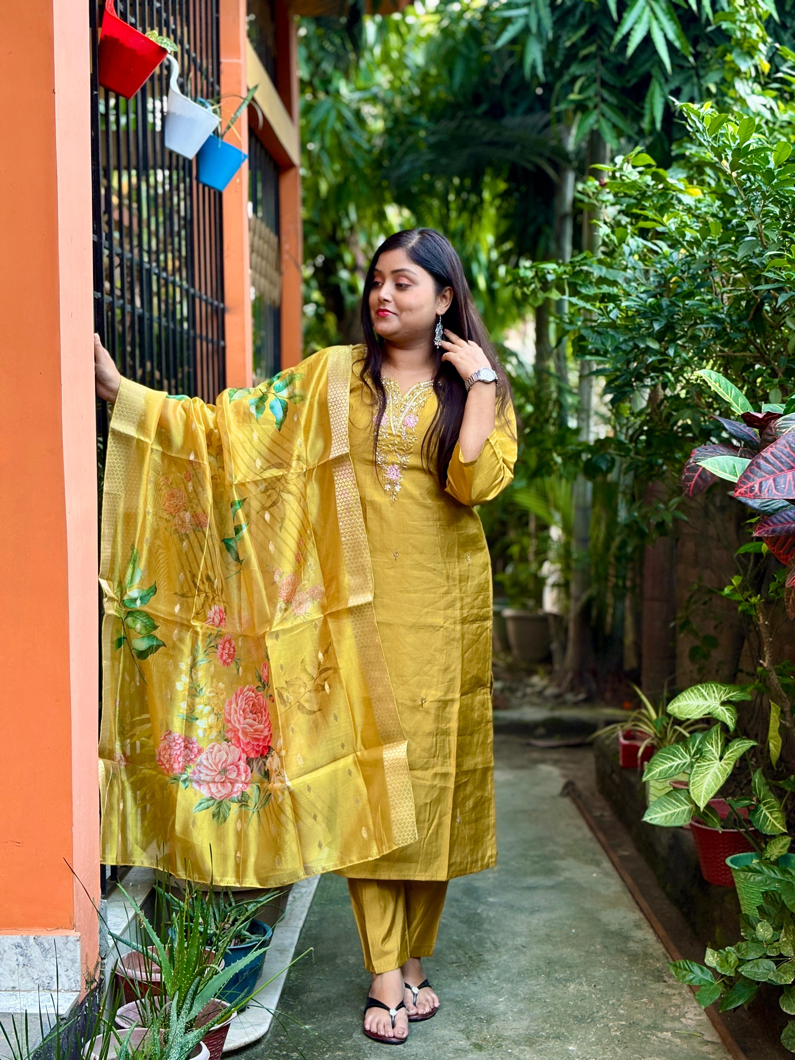 Golden Glow in the Garden