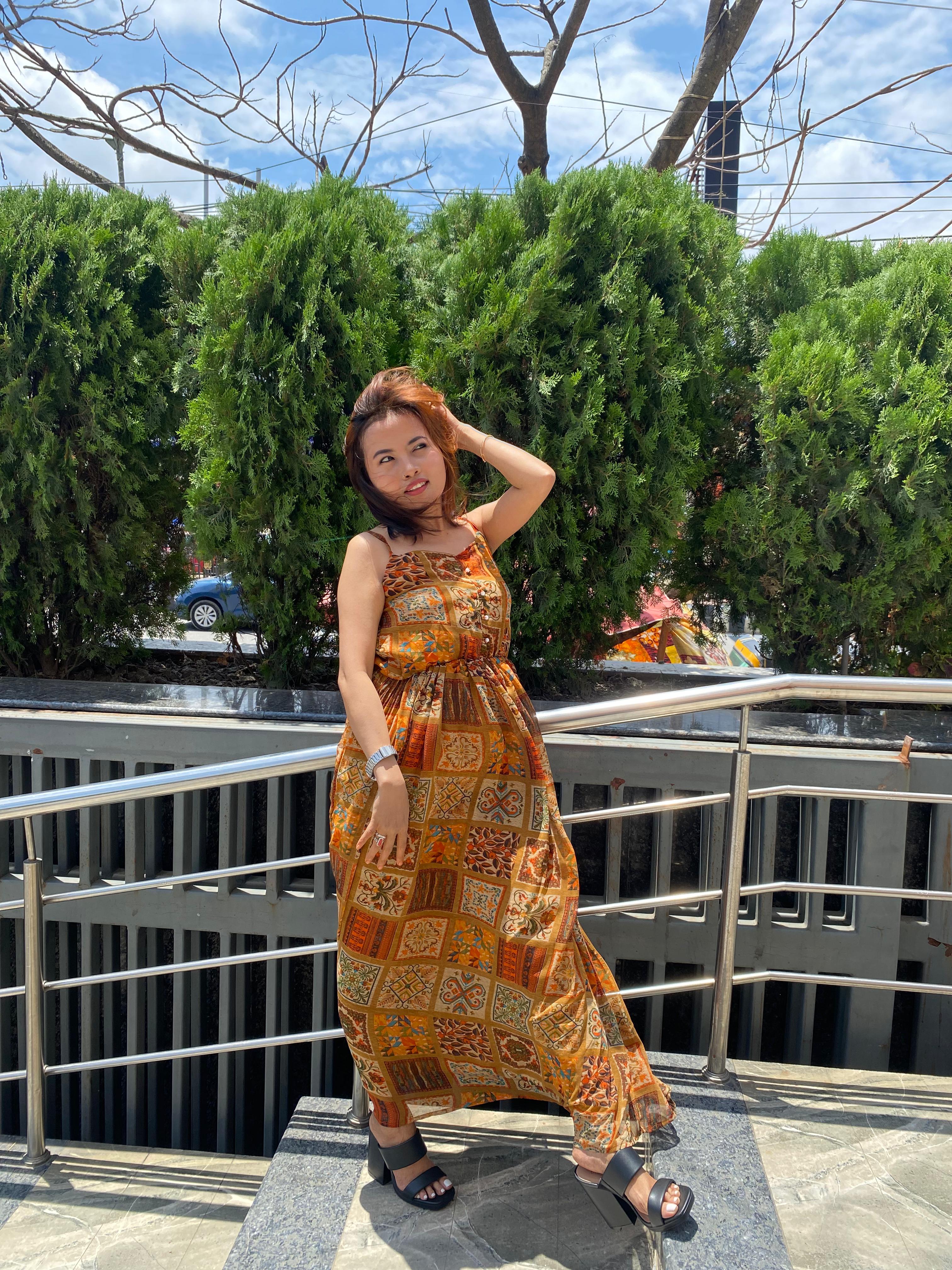 Boho Breeze Patchwork Maxi Dress